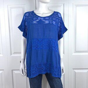 FROCELLA women's short sleeve blouse XL